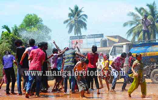 Celebrating Holi with the under privileged kids